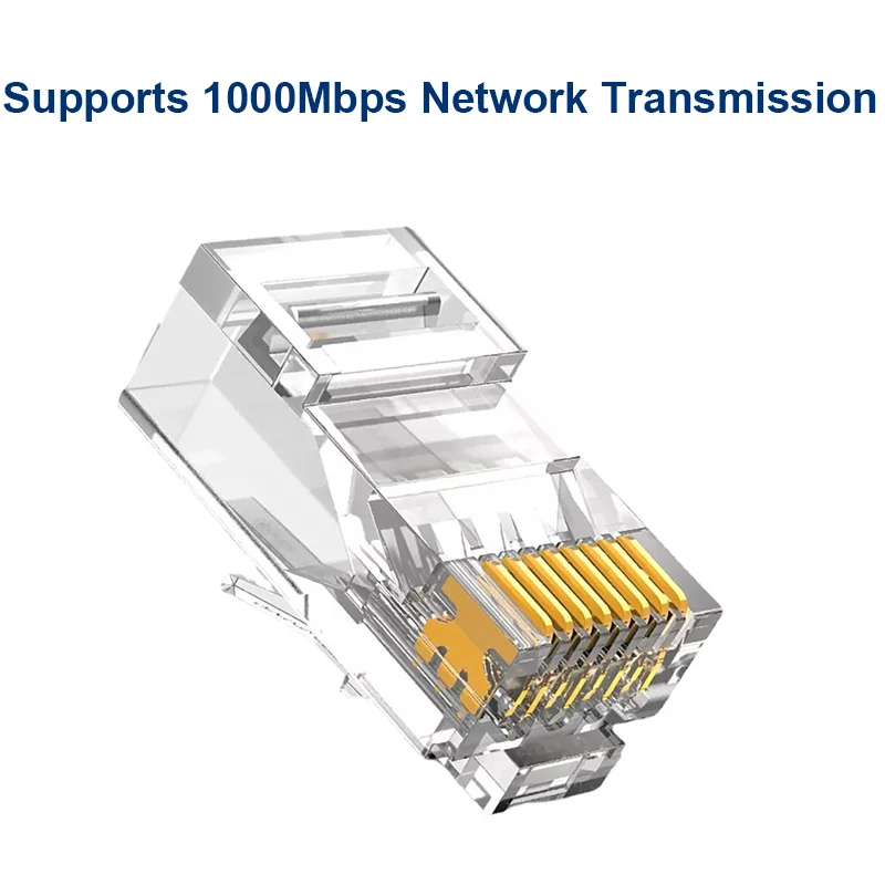 Transparent RJ45 Network Connector Modules (20/50/100 pcs) 4 Transparent RJ45 Network Connector Modules (20/50/100 pcs) - Image 4