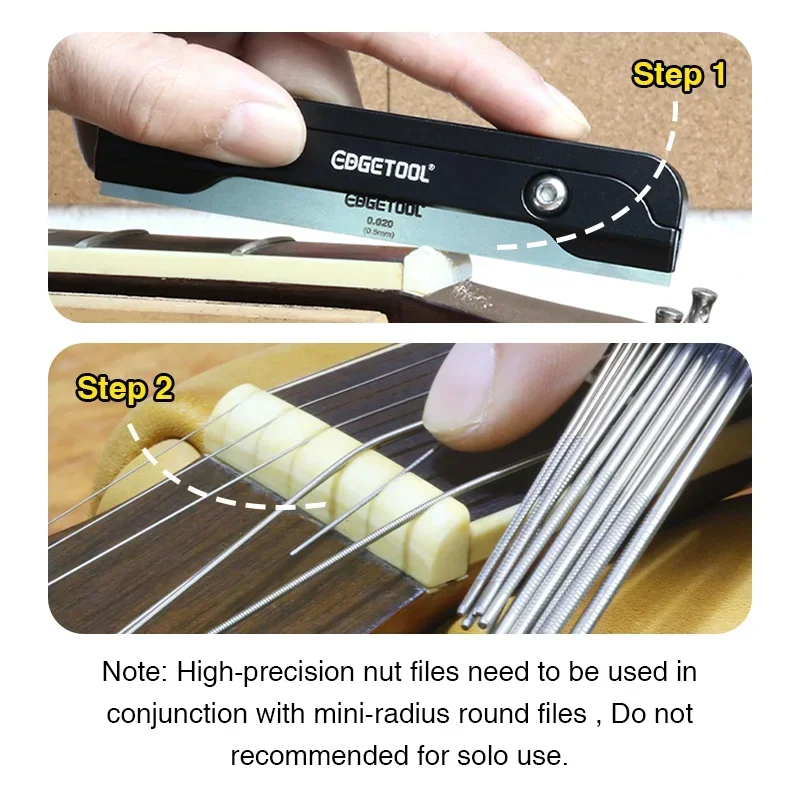 Guitar Nut Slotting File Set 0.010-0.125 Inches 2 Guitar Nut Slotting File Set 0.010-0.125 Inches - Image 2