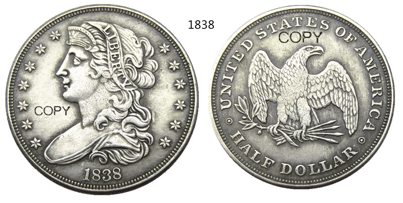 1838 Liberty Facing Left Replica Coin 3 1838 Liberty Facing Left Replica Coin - Image 3