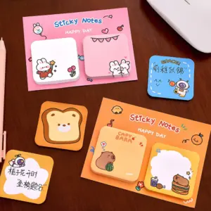 Colorful Cartoon Sticky Notes Set with Animal Designs 15 S55b9a4bf7af446889b1363b83fd87429j