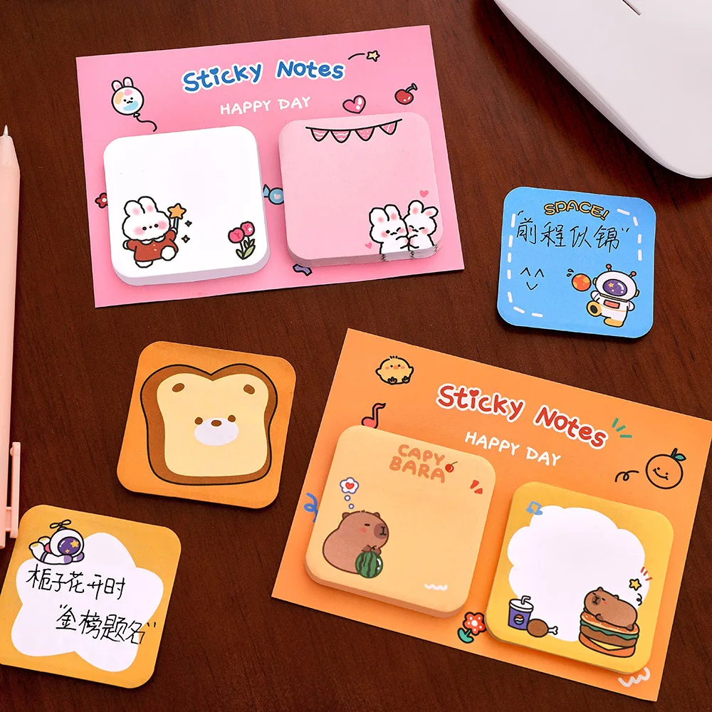 Colorful Cartoon Sticky Notes Set with Animal Designs 6 Colorful Cartoon Sticky Notes Set with Animal Designs - Image 6