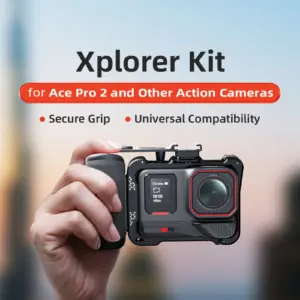 Black Action Camera Grip Kit for GoPro & More 9 S55bbfeb7c72f42828a5276a3be7c7127w