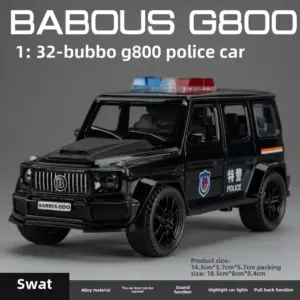 Vibrant Green 1:32 Scale Diecast Police Car 13 S55c8276f45ec45448e6674dda1480fbf1