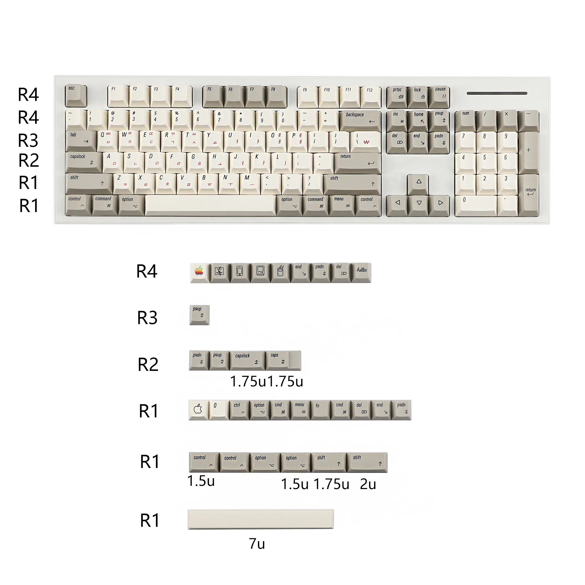 YMDK Cherry Profile PBT Keycap Set 135 pcs 7 YMDK Cherry Profile PBT Keycap Set 135 pcs - Image 7