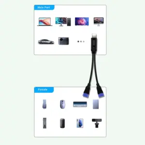 Dual USB 2.0 Splitter Cable with Charging 12 S55da58edd63347dd9fac9822461cccbfZ