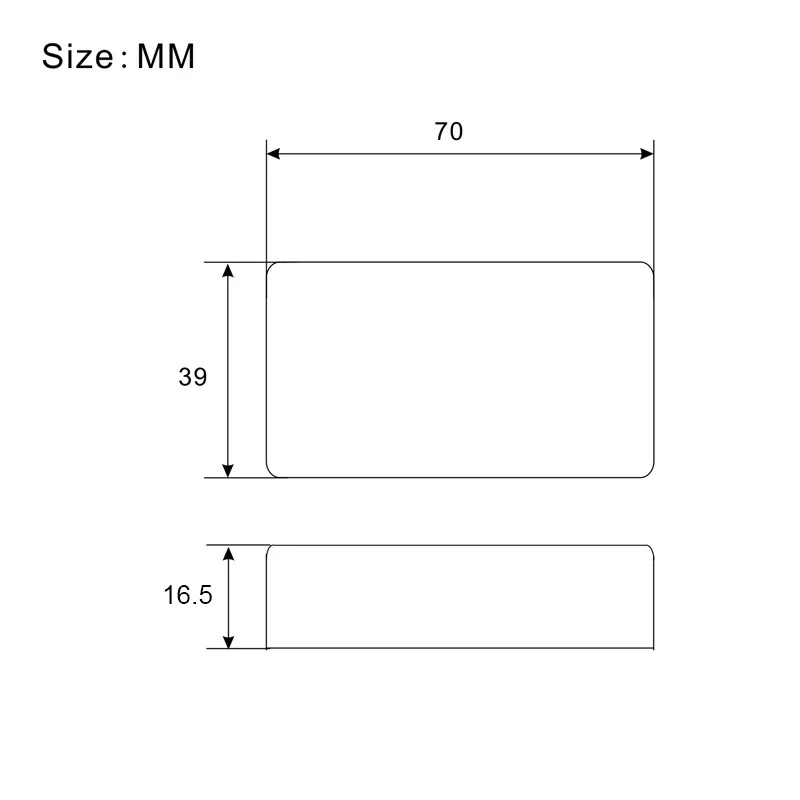 Chrome Pickup Cover for Humbuckers (70mm x 39mm) 5 Chrome Pickup Cover for Humbuckers (70mm x 39mm) - Image 5