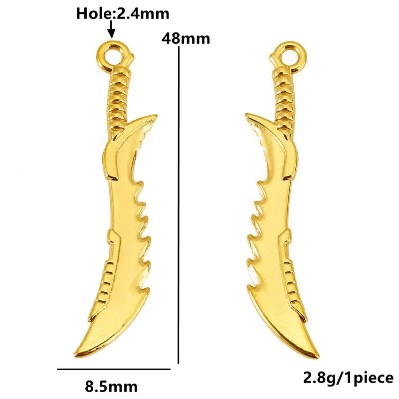 Stainless Steel Knightly Sword Charm Set 5 Stainless Steel Knightly Sword Charm Set - Image 5