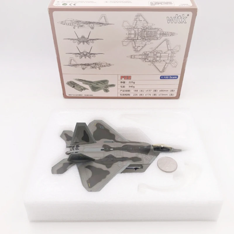 F-22 Raptor Diecast Model 1:100 Scale 6 F-22 Raptor Diecast Model 1:100 Scale - Image 6