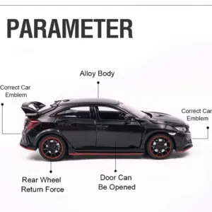 1:32 Honda Civic Type-R Diecast Model 11 S5619d6a13e284ca5a00305c2408e2fd2y