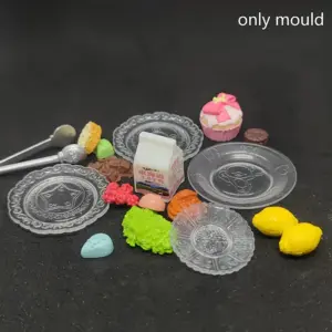 Miniature Dollhouse Dish Silicone Mold in Four Designs 9 S562a35815221429095fa91526c5244b9P