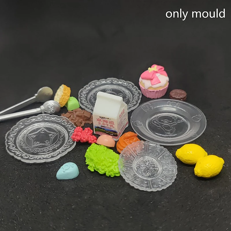 Miniature Dollhouse Dish Silicone Mold in Four Designs 2 Miniature Dollhouse Dish Silicone Mold in Four Designs - Image 2