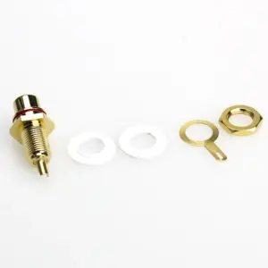 Gold RCA Lotus Female Connectors for Audiovisuals 13 S566915e1c4e849e89e7598a6c24c9774R