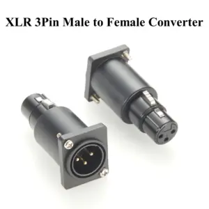 XLR 3-Pin Panel Adapter for Audio & Lighting