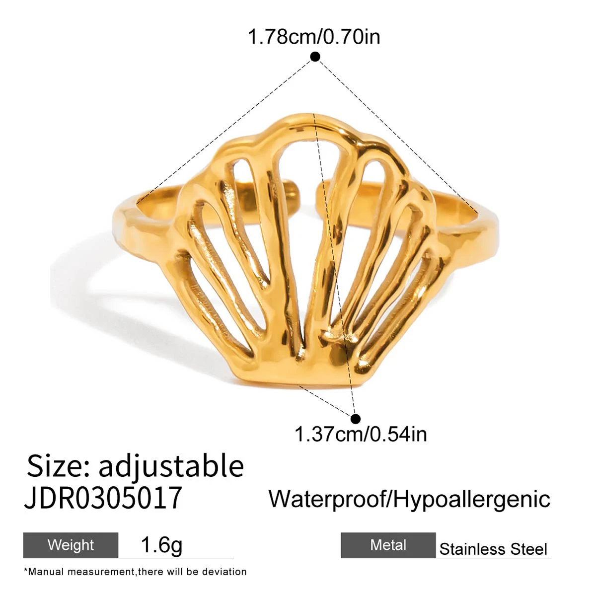 Ocean-Inspired Stainless Steel Adjustable Rings 9 Ocean-Inspired Stainless Steel Adjustable Rings - Image 9