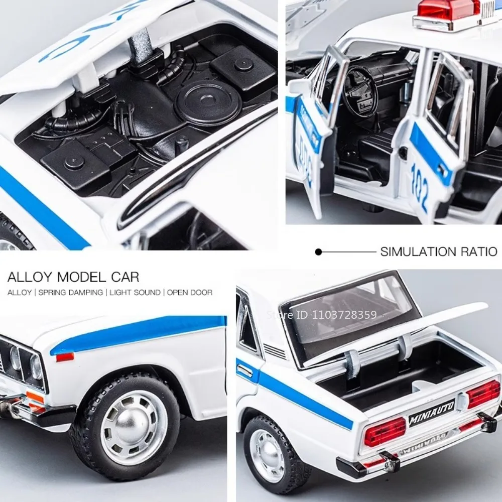1:24 Scale Lada 2106 Police Car Model 5 1:24 Scale Lada 2106 Police Car Model - Image 5