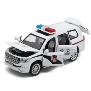 1:32 Toyota Cruiser Police SUV Diecast Model 13 S569b1b0cdc674c4c8b646d10461dcec2T
