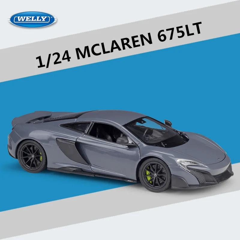 Vibrant Green McLaren 675LT Diecast Model 1:24 Scale 7 Vibrant Green McLaren 675LT Diecast Model 1:24 Scale - Image 7
