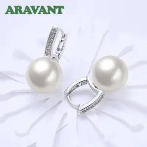 Elegant Pearl Drop Earrings in Gold, Silver, Rosé 13 S56c008035fa94687b5266fc721527ad8a