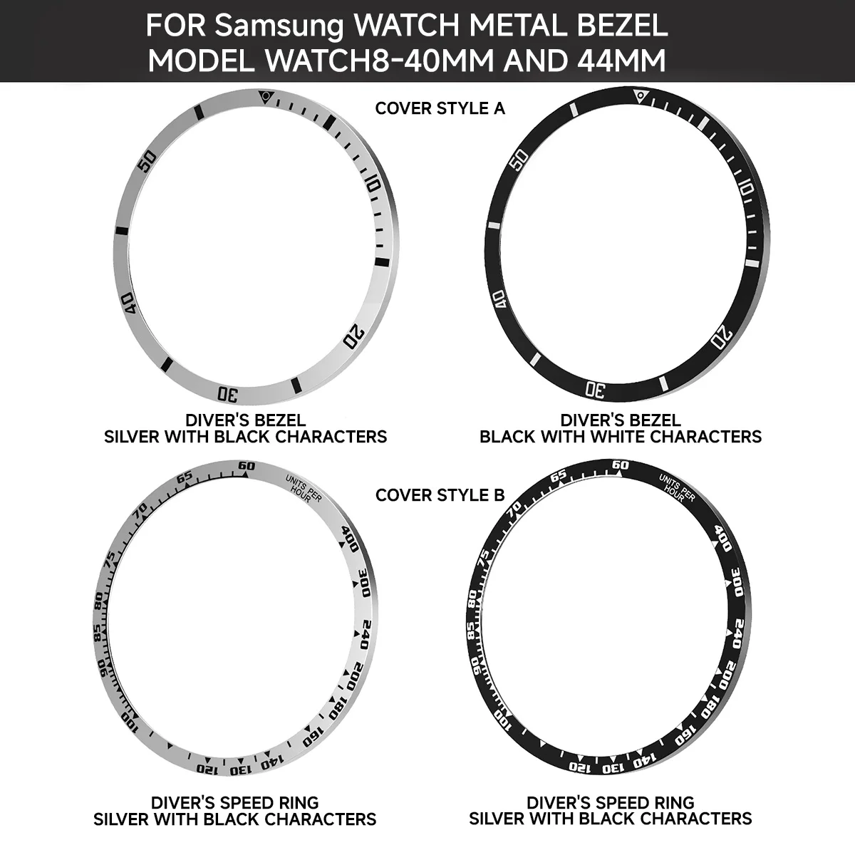 Stainless Steel Bezel for Samsung Watch 8 5 Stainless Steel Bezel for Samsung Watch 8 - Image 5