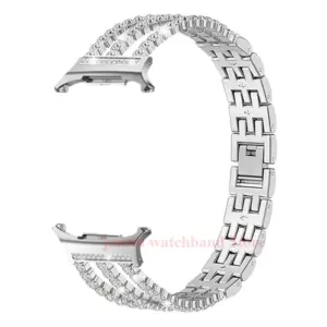 Diamond Stainless Steel Watch Strap for Galaxy Watch 8 14 S56e402d14b3349d4a275bc50dd5c5908W