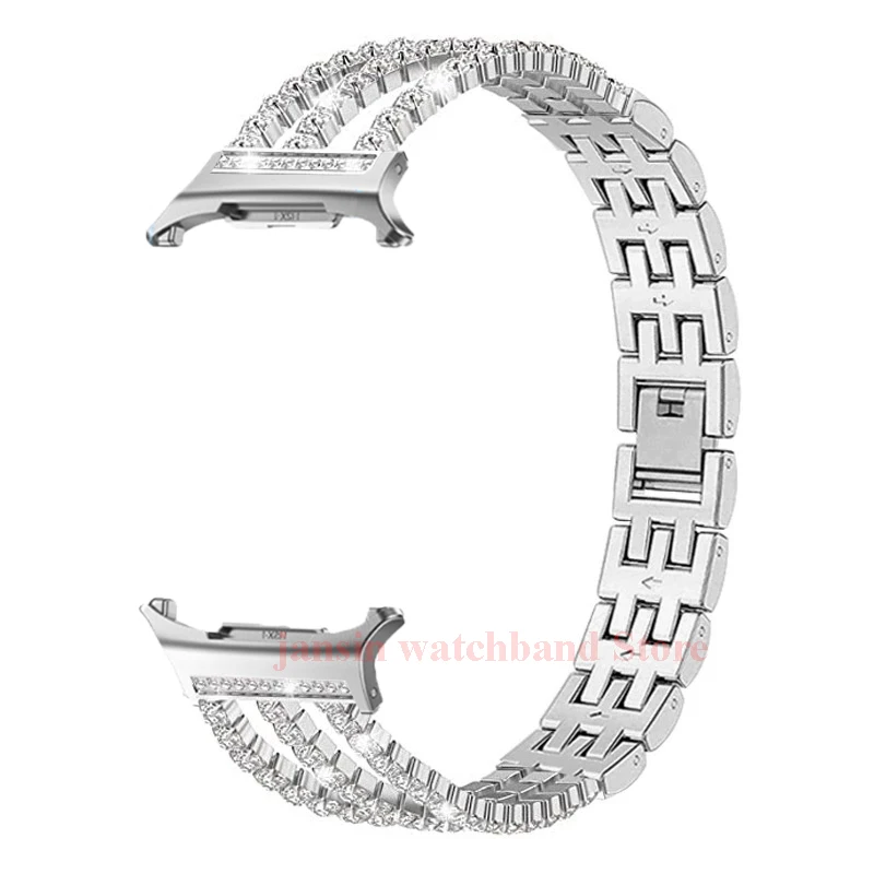 Diamond Stainless Steel Watch Strap for Galaxy Watch 8 7 Diamond Stainless Steel Watch Strap for Galaxy Watch 8 - Image 7