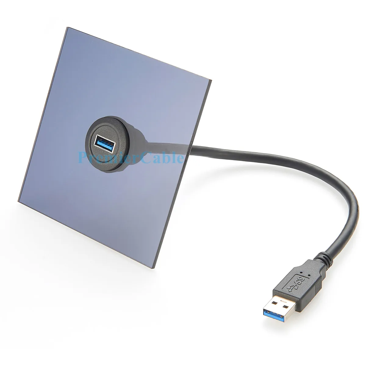 USB 3.0 Panel Mount Extension Cable 0.3m 6 USB 3.0 Panel Mount Extension Cable 0.3m - Image 6