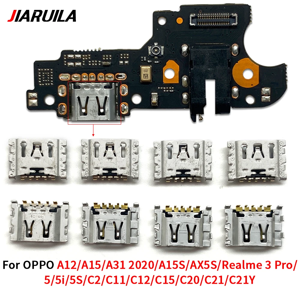 Set of 10 Oppo & Realme Charging Port Connectors 2 Set of 10 Oppo & Realme Charging Port Connectors - Image 2