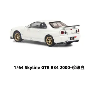 White GTR R34 Skyline 1:64 Diecast Model 10 S571a8d6ac3134f9f968288023f1c84c1i