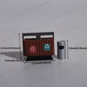 Miniature Waste Bins Set for Dioramas 11 S5732235de14e4e3790df04d03e2edb0df