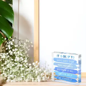 Blue Acrylic Mental Health Affirmation Desk Sign 11 S575535be9c6742b9b597b23689b4ede4k