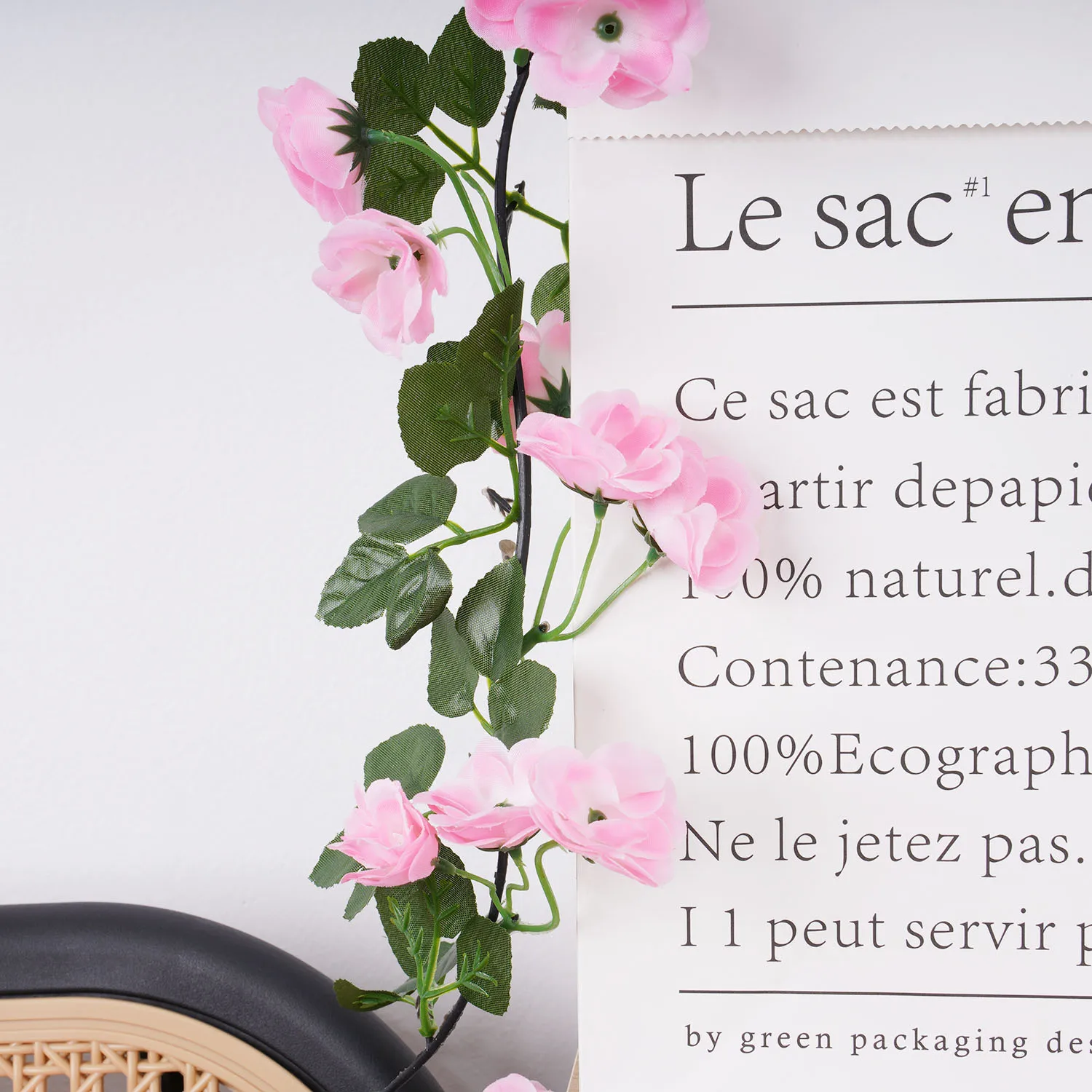 Vibrant Pink Silk Flower Vine for Decor 3 Vibrant Pink Silk Flower Vine for Decor - Image 3