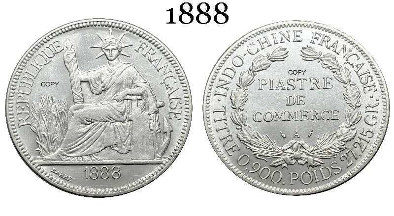 Vintage French Liberty Replica Coin 1886-1909 7 Vintage French Liberty Replica Coin 1886-1909 - Image 7