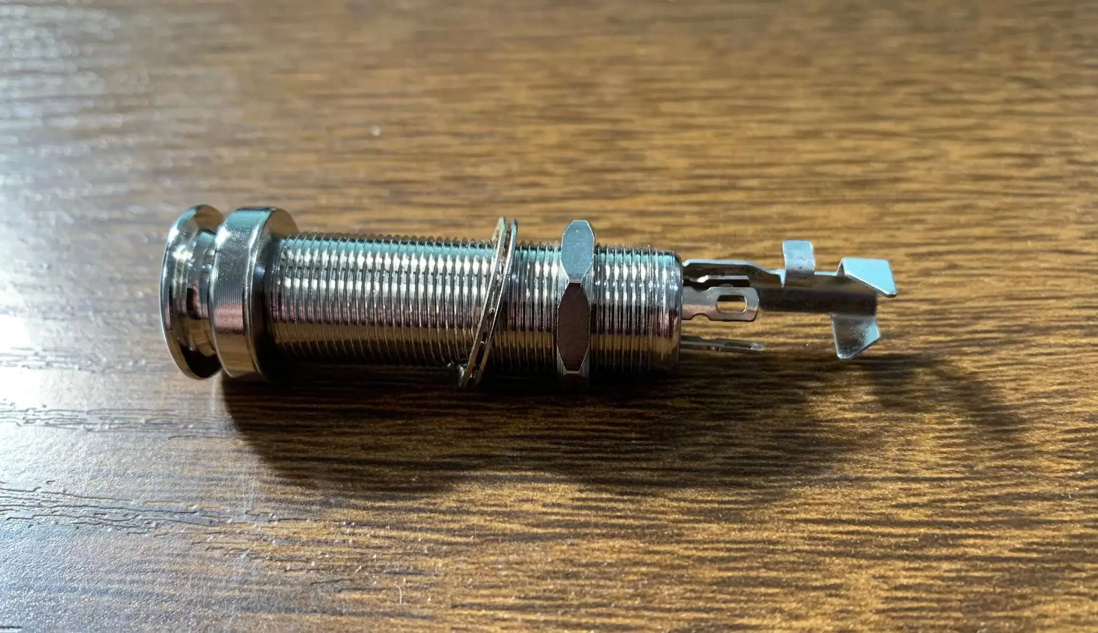 Long Threaded Stereo Output Jack for Musical Instruments 3 Long Threaded Stereo Output Jack for Musical Instruments - Image 3