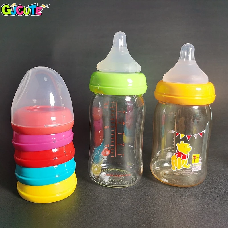 Colorful Baby Bottle Cap Set for Pigeon 2 Colorful Baby Bottle Cap Set for Pigeon - Image 2