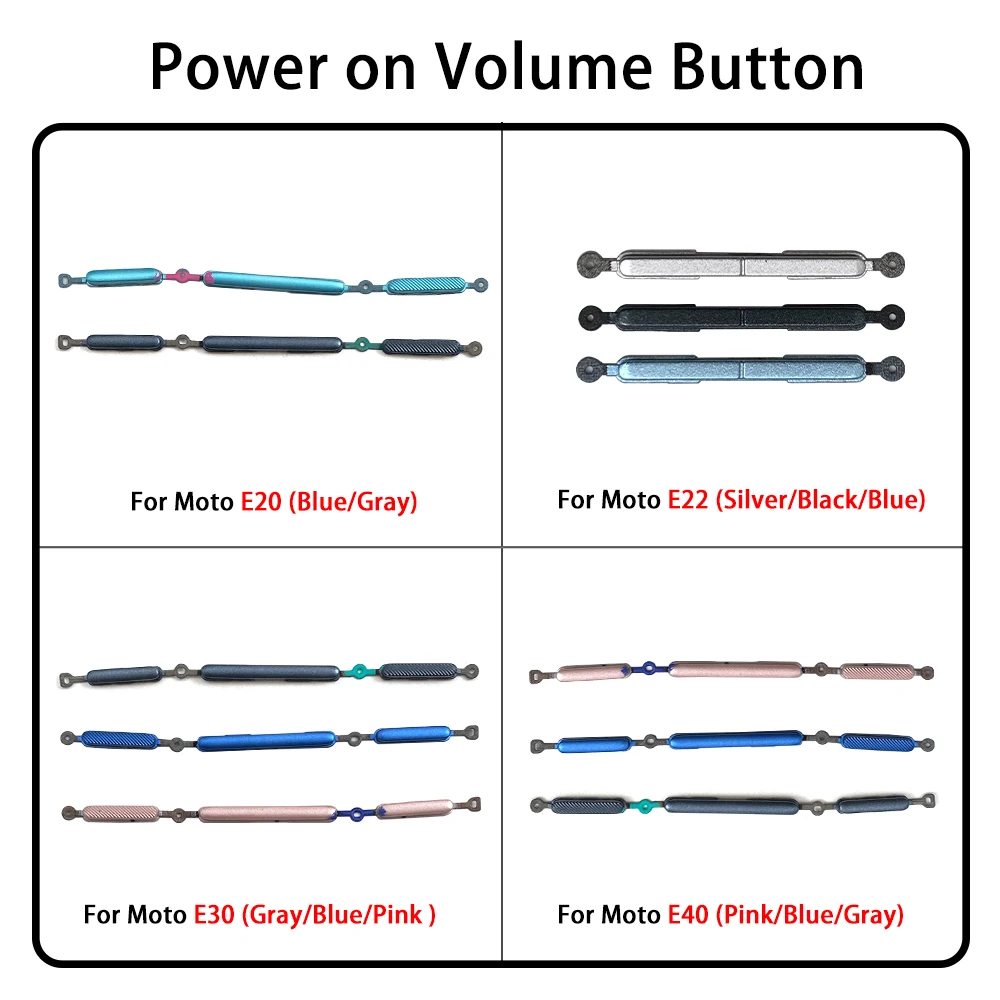 Motorola Replacement Power & Volume Buttons Set 3 Motorola Replacement Power & Volume Buttons Set - Image 3