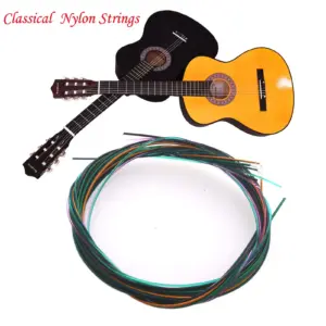 Vibrant Rainbow Acoustic Guitar Strings Set