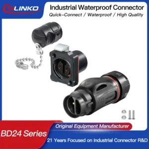 M24 IP68 Waterproof Industrial Electrical Connector
