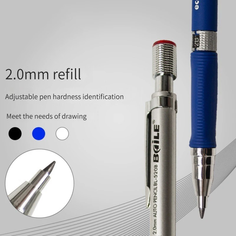 Stylish 2.0 mm Mechanical Pencil Set 6 Stylish 2.0 mm Mechanical Pencil Set - Image 6