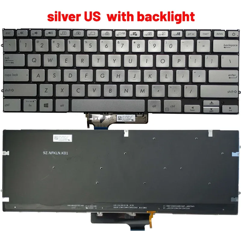 ASUS ZenBook Replacement Keyboard for UX431, V431 2 ASUS ZenBook Replacement Keyboard for UX431, V431 - Image 2