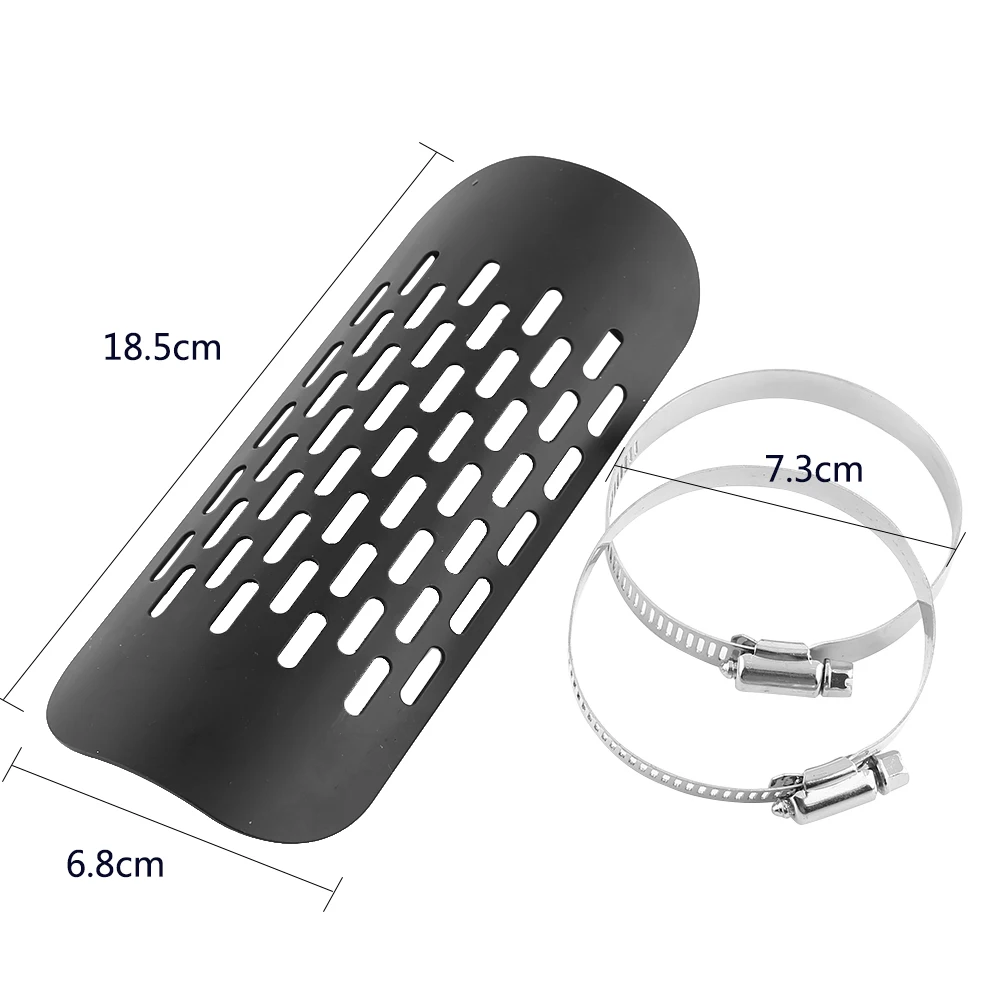 Stainless Steel Motorcycle Exhaust Heat Shield 3 Stainless Steel Motorcycle Exhaust Heat Shield - Image 3