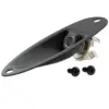 Black Guitar Jack Socket Plate for Squier
