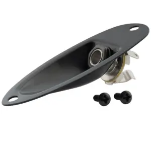Black Guitar Jack Socket Plate for Squier