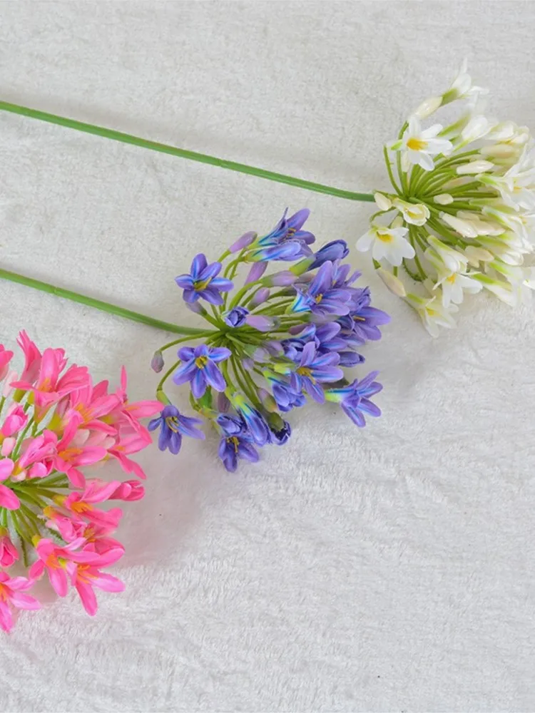 Luxury Artificial African Agapanthus Branch in Vivid Colors 5 Luxury Artificial African Agapanthus Branch in Vivid Colors - Image 5