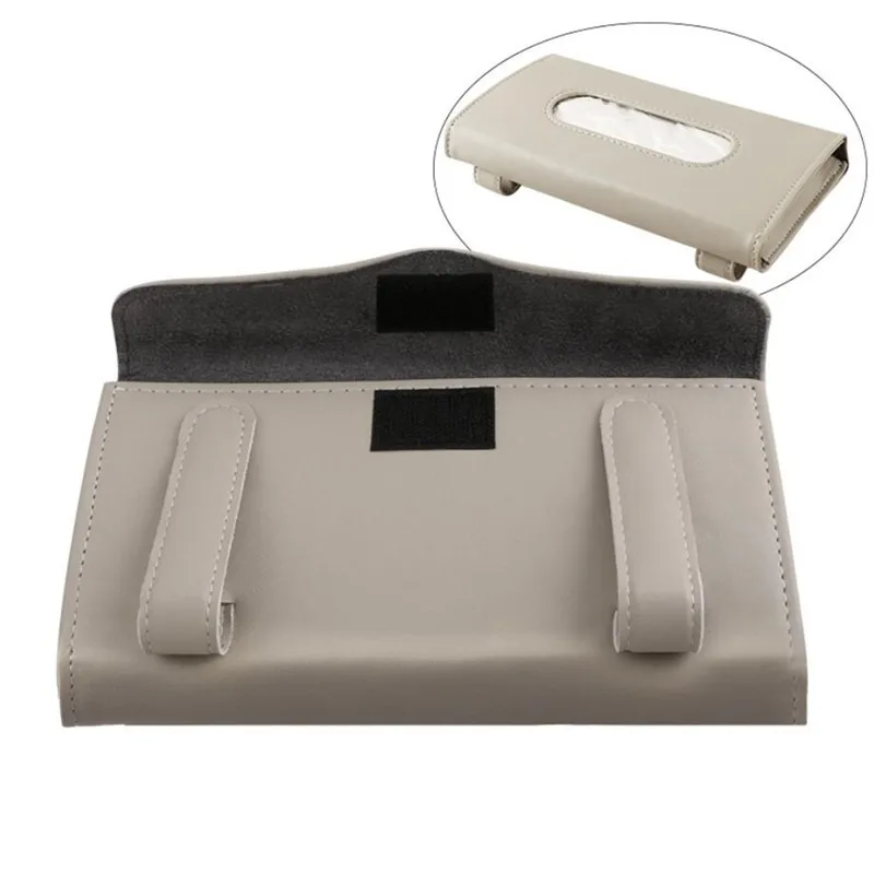 Elegant PU Leather Car Tissue Box Holder 3 Elegant PU Leather Car Tissue Box Holder - Image 3