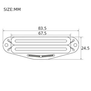 Twin Blade Mini Humbucker Pickup for Electric Guitar 14 S58794e6b67864062849b15dc251b04dfA