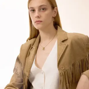 Gold-Tone Stainless Steel Necklace with Charms 10 S589240055d91447d9f030a404f33b343p