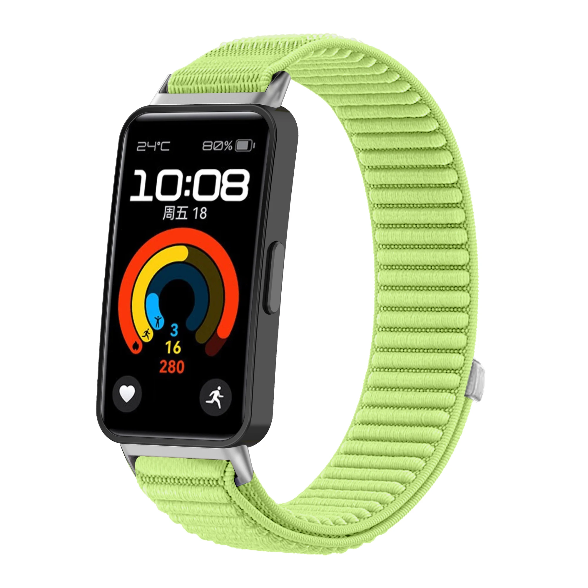 Vibrant Pink Nylon Loop Band for Huawei Watch 9 Vibrant Pink Nylon Loop Band for Huawei Watch - Image 9