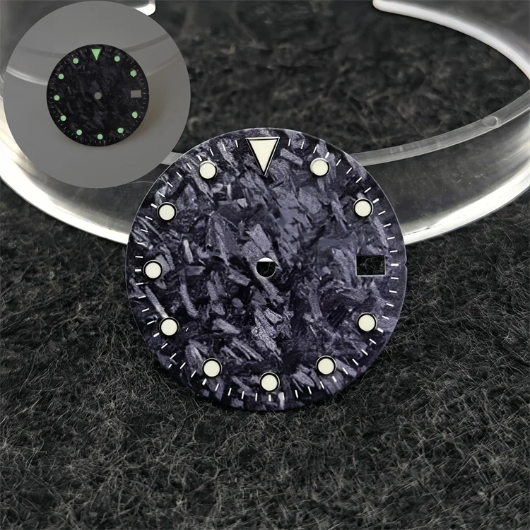 MDNEN 28.5mm Carbon Fiber Sport Dial for Watches 8 MDNEN 28.5mm Carbon Fiber Sport Dial for Watches - Image 8