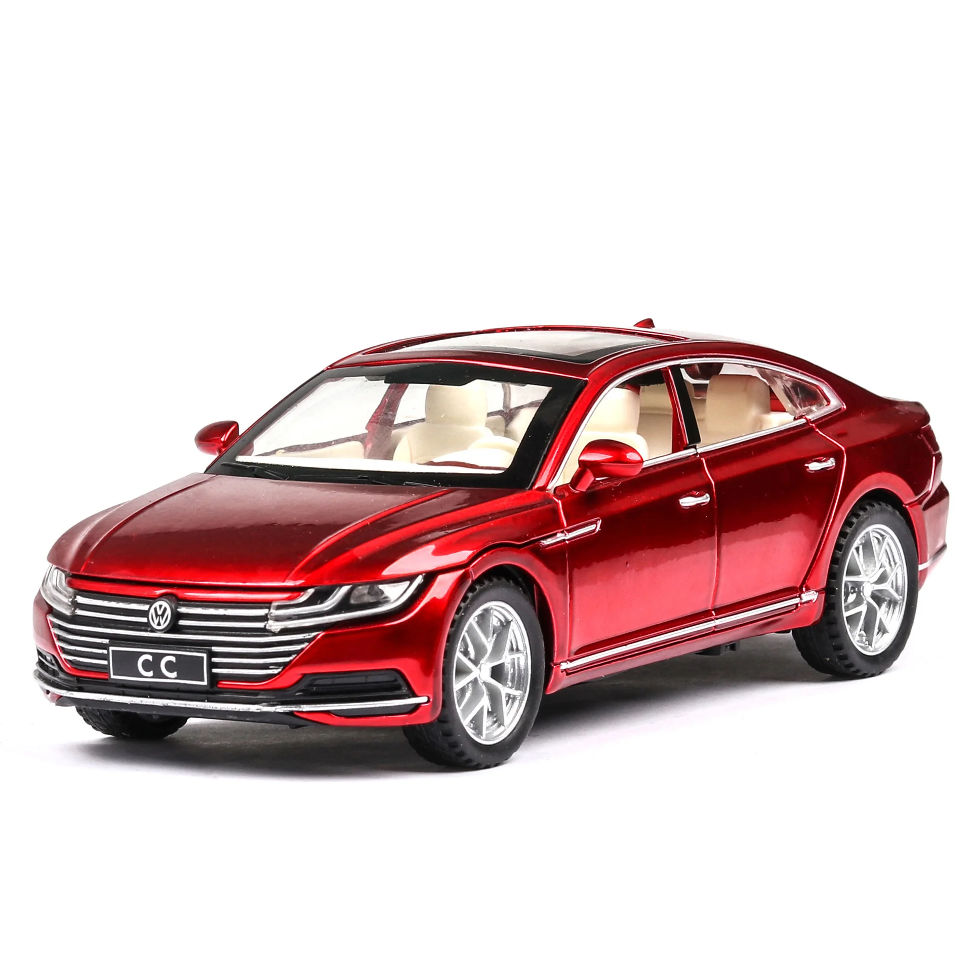 White 1:32 Scale Volkswagen CC Diecast Model 7 White 1:32 Scale Volkswagen CC Diecast Model - Image 7