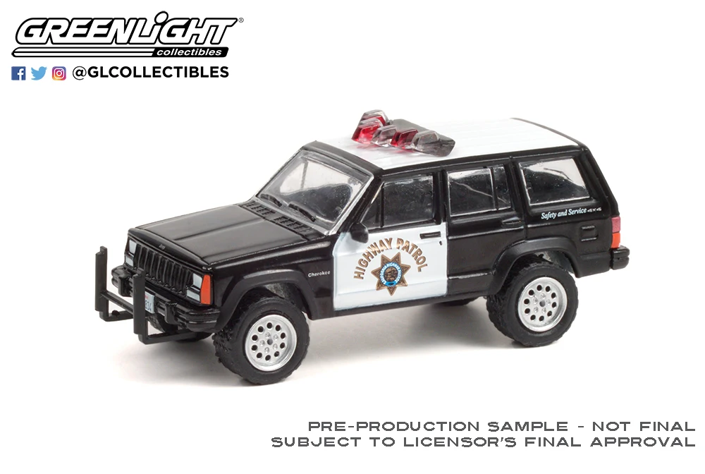 1993 Jeep Cherokee Police Car Diecast Model 6 1993 Jeep Cherokee Police Car Diecast Model - Image 6